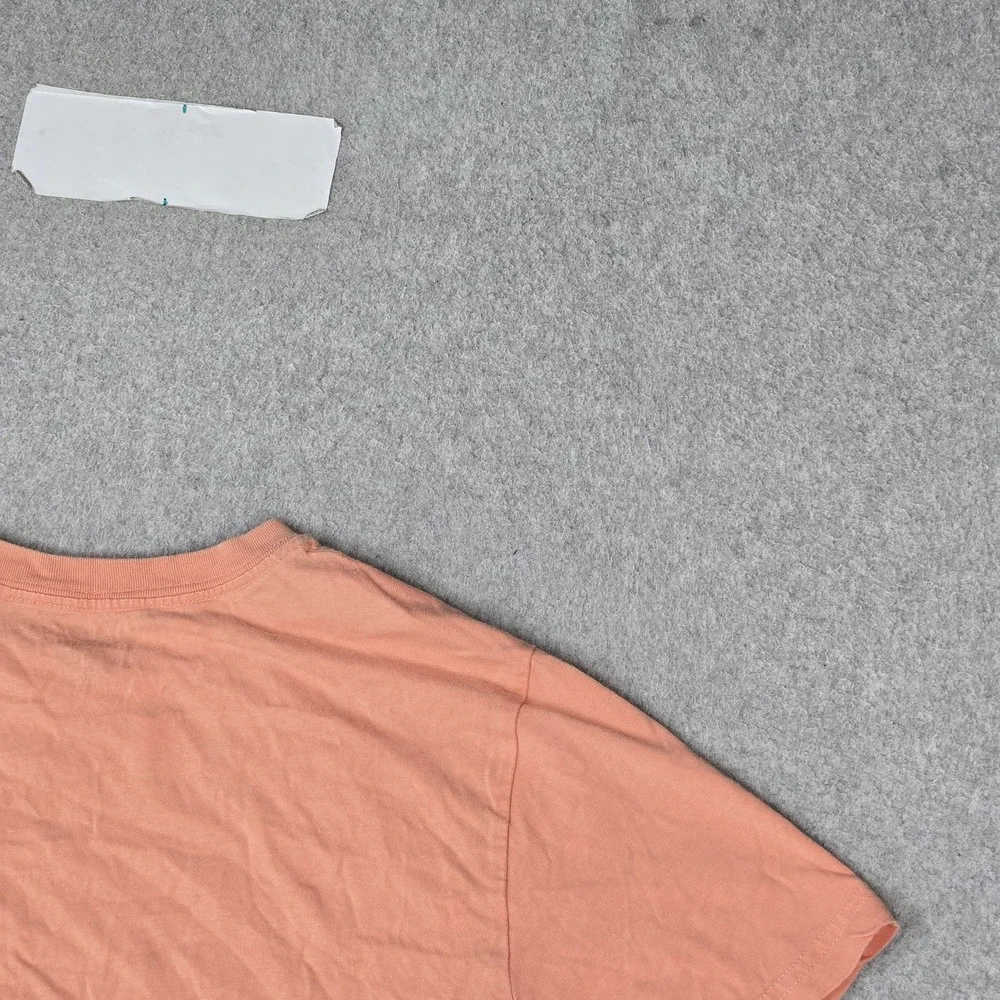 Polo Ralph Lauren Boys Shirt L (14-16) Peach Logo Short Sleeve